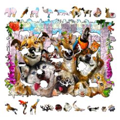 Alternative view of Mindful Wooden Jigsaw Puzzle-FUNNY DOGS