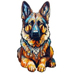Mindful Wooden Jigsaw Puzzle-German Shepherd