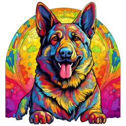 Mindful Wooden Jigsaw Puzzle-German Shepherd 3