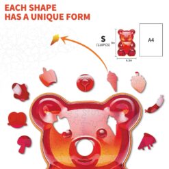 Alternative view of Mindful Wooden Jigsaw Puzzle-Gummy Bear