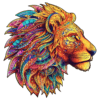 Mindful Wooden Jigsaw Puzzle-Mighty Lion