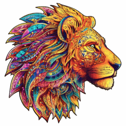 Mindful Wooden Jigsaw Puzzle-Mighty Lion