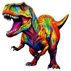 Mindful Wooden Jigsaw Puzzle-Roaring T-rex