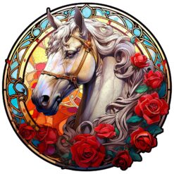 Mindful Wooden Jigsaw Puzzle-Shiny Horse