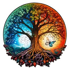 Mindful Wooden Jigsaw Puzzle-YIN YANG TREE OF LIFE-7