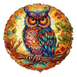 Mindful Wooden Jigsaw Puzzle-Charming Owl