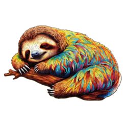 Mindful Wooden Jigsaw Puzzle-Leisurely Sloth