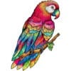 Mindful Wooden Jigsaw Puzzle-Lovely Parrot