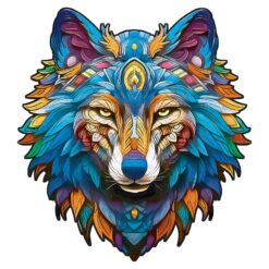 Mindful Wooden Jigsaw Puzzle-Majestic Wolf