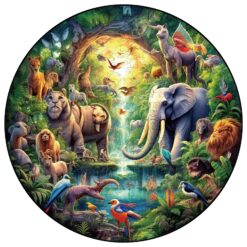 Mindful Wooden Jigsaw Puzzle-Wonderful Animals