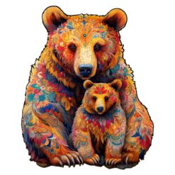 Mindful Wooden Jigsaw Puzzle-Bear Family