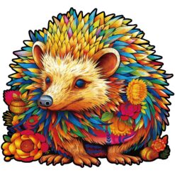 Mindful Wooden Jigsaw Puzzle-Smart Hedgehog