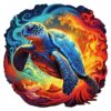 Mindful Wooden Jigsaw Puzzle-Yin Yang Turtle