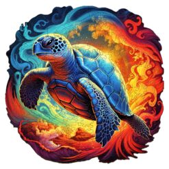 Mindful Wooden Jigsaw Puzzle-Yin Yang Turtle