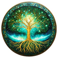 Mindful Wooden Jigsaw Puzzle-Aurora Tree of life