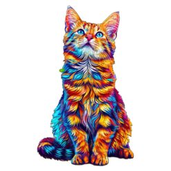Mindful Wooden Jigsaw Puzzle-Bengal Cat 2
