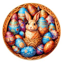 Mindful Wooden Jigsaw Puzzle-Easter Egg