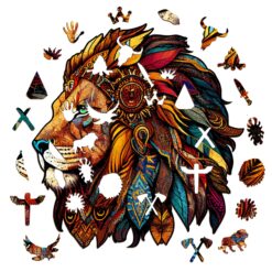 Alternative view of Mindful Wooden Jigsaw Puzzle-Lion King