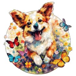 Mindful Wooden Jigsaw Puzzle-Lovable Puppy