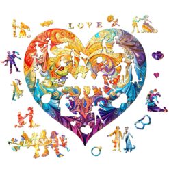 Alternative view of Mindful Wooden Jigsaw Puzzle-Sweet Heart
