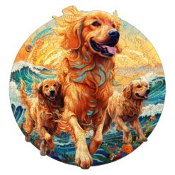 Mindful Wooden Jigsaw Puzzle - Beach Golden Family