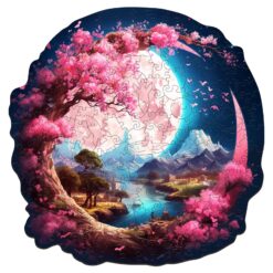 Mindful Wooden Jigsaw Puzzle - Beautiful Moon Island