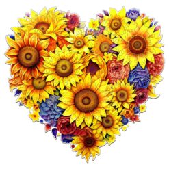 Mindful Wooden Jigsaw Puzzle - Blooming Sunflowers