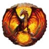 Mindful Wooden Jigsaw Puzzle - Fiery Dragon