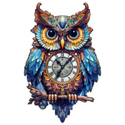 Mindful Wooden Jigsaw Puzzle - Owl Clock
