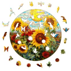 Alternative view of Mindful Wooden Jigsaw Puzzle - Sunflower Sonata