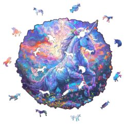 Alternative view of Mindful Wooden Jigsaw Puzzle - Unicorn in Fantasyland