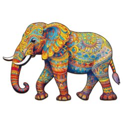 Mindful Wooden Jigsaw Puzzle - Walking Elephant