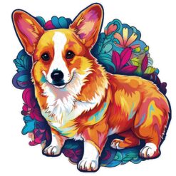 Mindful Wooden Jigsaw Puzzle - Cute Corgi