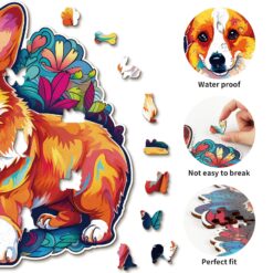 Alternative view of Mindful Wooden Jigsaw Puzzle - Cute Corgi