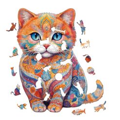 Alternative view of Mindful Wooden Jigsaw Puzzle - Cute Scottish Cat