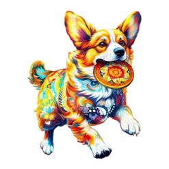 Mindful Wooden Jigsaw Puzzle - Dog Playing with Toys