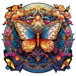 Mindful Wooden Jigsaw Puzzle - Flapping butterfly