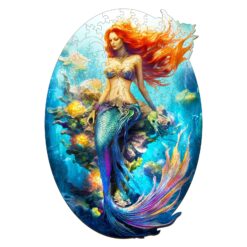 Mindful Wooden Jigsaw Puzzle - Mermaid