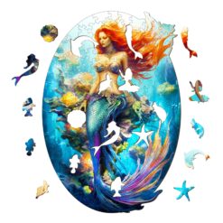 Alternative view of Mindful Wooden Jigsaw Puzzle - Mermaid
