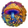 Mindful Wooden Jigsaw Puzzle - Magic Mushroom