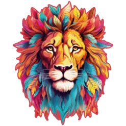 Mindful Wooden Jigsaw Puzzle - Resolute Lion