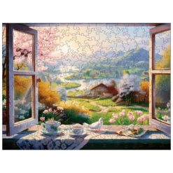 Mindful Wooden Jigsaw Puzzle - The View Outside The Window