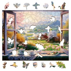 Alternative view of Mindful Wooden Jigsaw Puzzle - The View Outside The Window