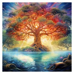 Mindful Wooden Jigsaw Puzzle - Twilight Divine Tree