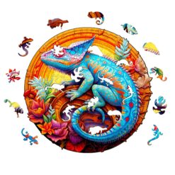 Alternative view of Mindful Wooden Jigsaw Puzzle - Unique Chameleon