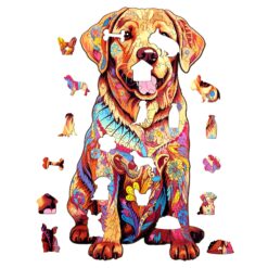 Alternative view of Mindful Wooden Jigsaw Puzzle - Well-behaved Labrador