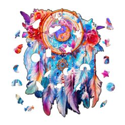 Alternative view of Mindful Wooden Jigsaw Puzzle - Yin Yang Dream Catcher