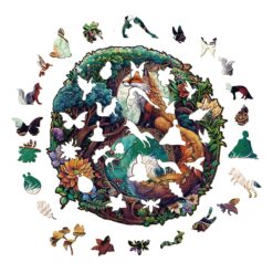 Alternative view of Mindful Wooden Jigsaw Puzzle - Yin Yang Fox 3