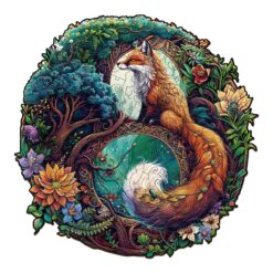 Mindful Wooden Jigsaw Puzzle - Yin Yang Fox 3