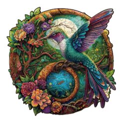 Mindful Wooden Jigsaw Puzzle - Yin Yang Hummingbird 2